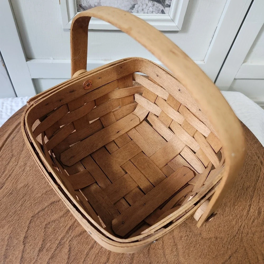 Longaberger Basket Handwoven 1993‎ Dresden Ohio Signed USA